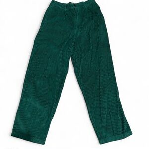 Urban Outfitters Green Corduroy Pants Unisex 30x29 High Rise Wide Leg Skater Y2k